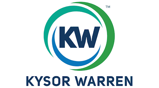 A logo of kw, the company that is selling solar panels.